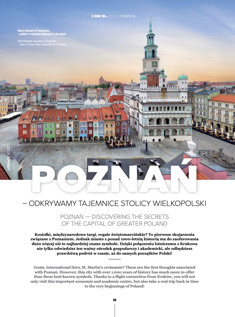 Poznań w 3 dni i specjalna wiadomość dla turystów z małopolski